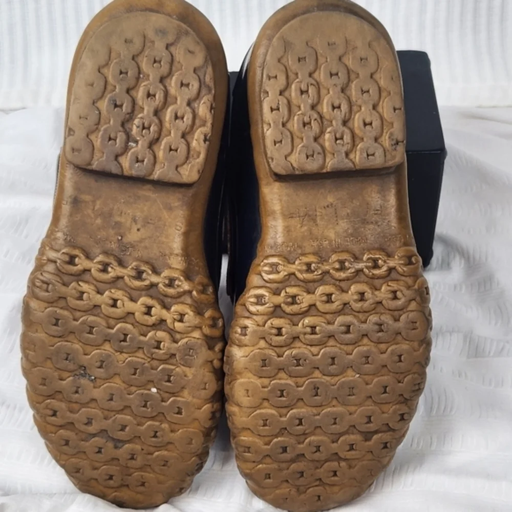Vintage LL Bean ORIGINAL “Bean‎ Boots” Women's Sz 7 Leather Rubber Ankle Booties